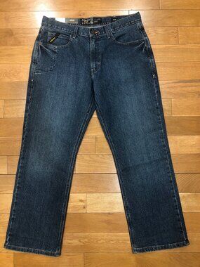 NWT Ariat Work Rebar DuraStretch Relaxed Boot Cut Jeans Size 33 x 30